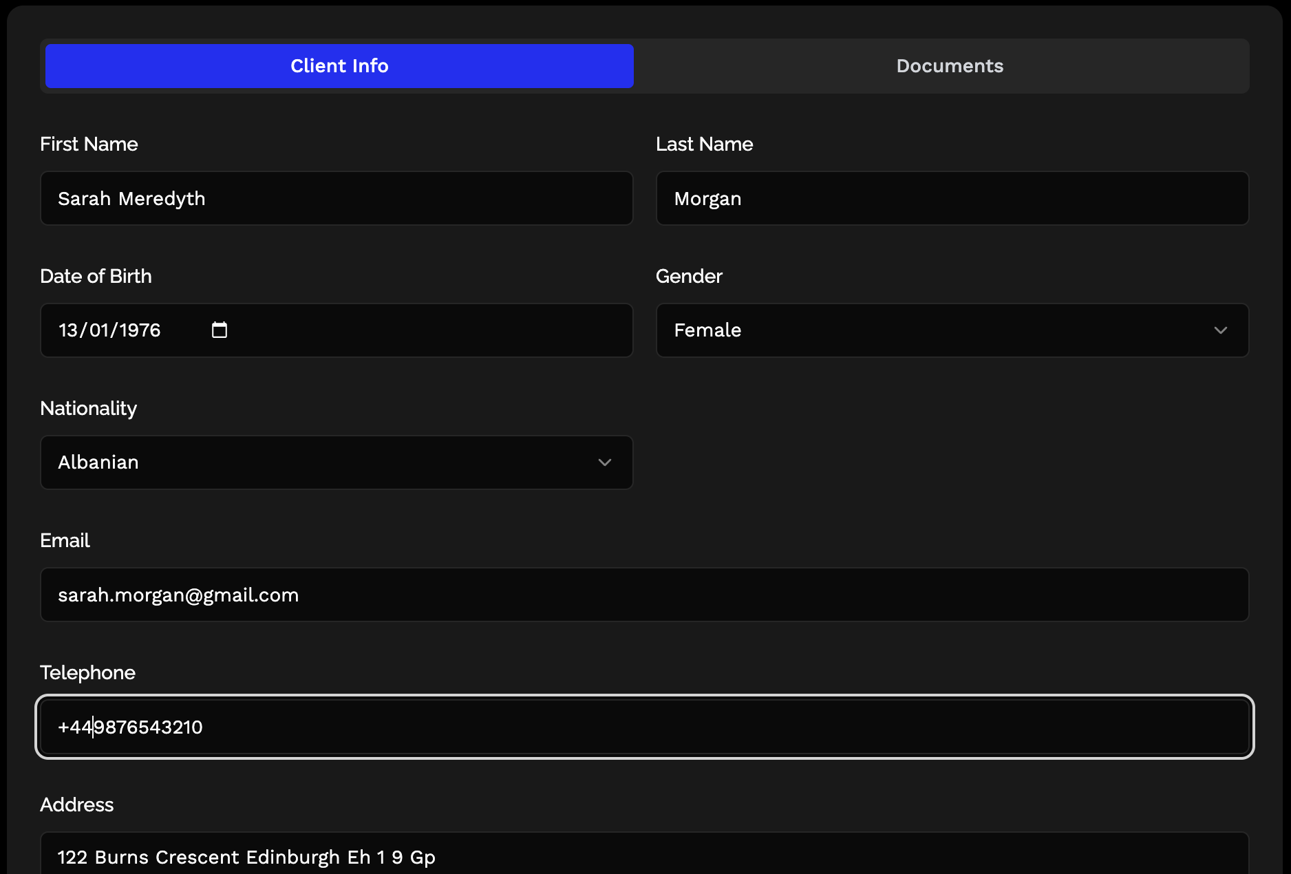 Client Information Management with AI