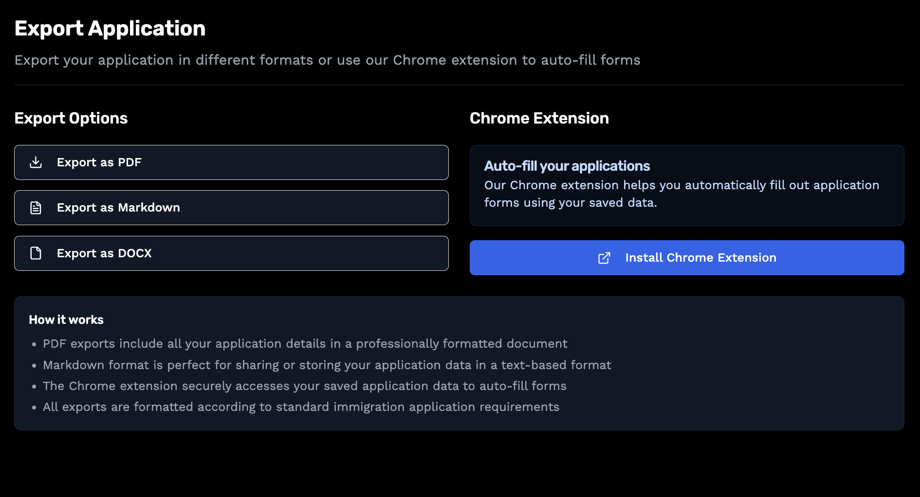 AI-Powered Export Application System